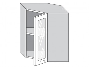 1.60.3у Шкаф настенный (h=720) угловой на 600мм со стекл. дверцей в Березниках - berezniki.magazinmebel.ru | фото