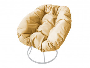 Кресло Пончик без ротанга бежевая подушка в Березниках - berezniki.magazinmebel.ru | фото