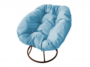 Кресло Пончик без ротанга голубая подушка в Березниках - berezniki.magazinmebel.ru | фото