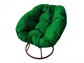 Кресло Пончик без ротанга зелёная подушка в Березниках - berezniki.magazinmebel.ru | фото