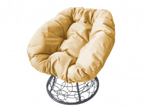 Кресло Пончик с ротангом бежевая подушка в Березниках - berezniki.magazinmebel.ru | фото