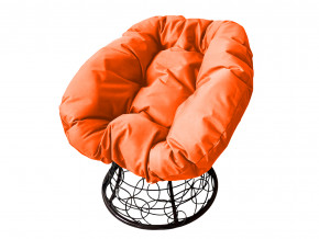 Кресло Пончик с ротангом оранжевая подушка в Березниках - berezniki.magazinmebel.ru | фото