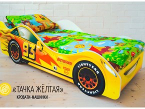 Кровать детская машина Тачка Желтая в Березниках - berezniki.magazinmebel.ru | фото