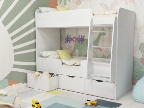 Кровать двухъярусная Малыш двойняшка белый в Березниках - berezniki.magazinmebel.ru | фото - изображение 1