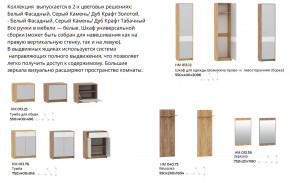 Прихожая Нортон Дуб Крафт Табачный/Серый Камень в Березниках - berezniki.magazinmebel.ru | фото - изображение 2