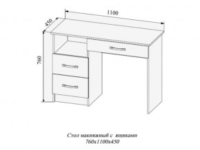 Стол макияжный Софи СМС1100.2 в Березниках - berezniki.magazinmebel.ru | фото - изображение 2